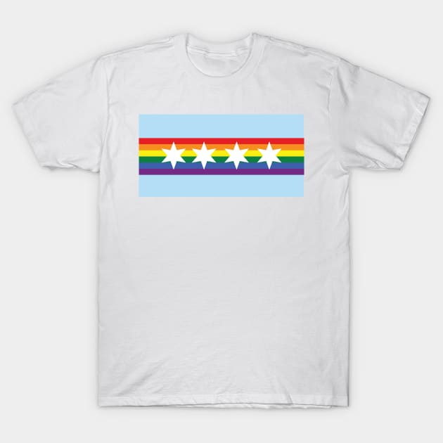 Chicago Flag T-Shirt in White - Great Chicago Gifts