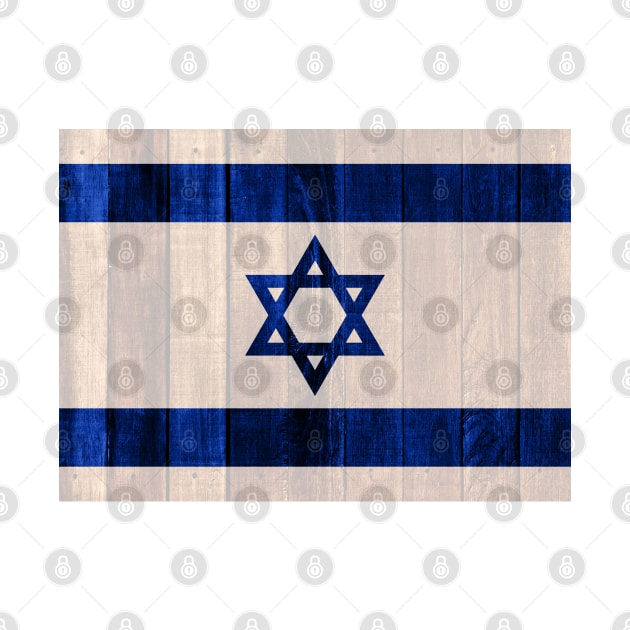 Flag of Israel - Wood by DrPen