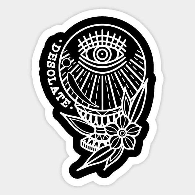 Desolate Future Fortune Teller Sticker Teepublic Uk