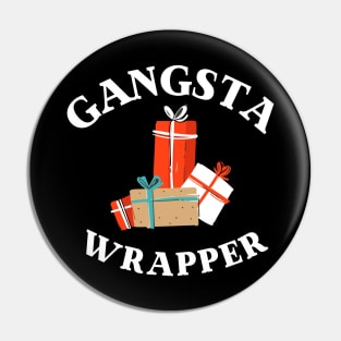 Gangsta Wrapper, Funny Christmas holiday pun Pin