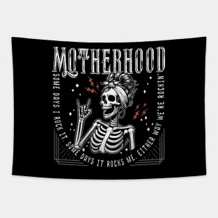 Motherhood Sometimes I Rock It Sometimes It Rocks Me Tapestry