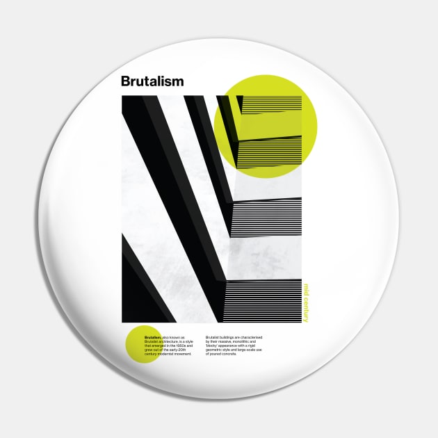 Brutalism Pin by modernistdesign