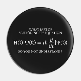 the Schrödinger Equation Pin