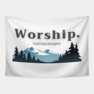 Worship Lord God Almighty Tapestry