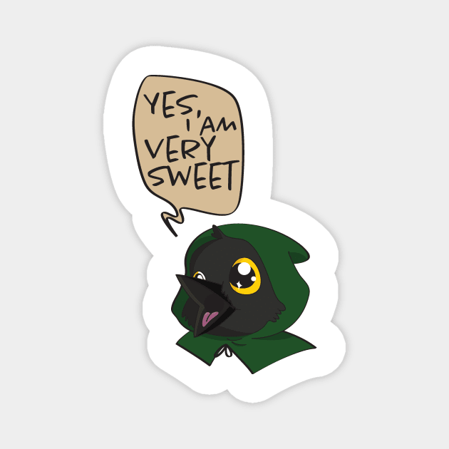 Kiri the Kenku: Yes I Am Very Sweet Magnet by DungeonMomDesigns