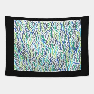 Blue and Green Sea Weed Tapestry