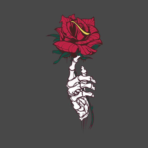 Skull and Rose by White Name