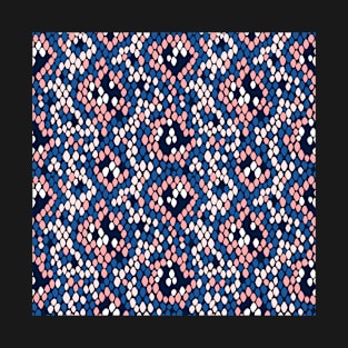 Snakeskin Pattern (Blue and Pink) T-Shirt