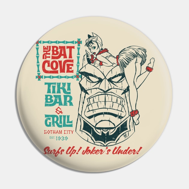 The Batcove Tiki Bar Pin by elblackbat