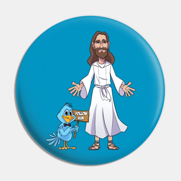 Follow Him - Jesus is the Key Pin by WithCharity