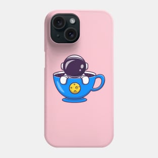 Cute Astronaut In Cup Cartoon Phone Case