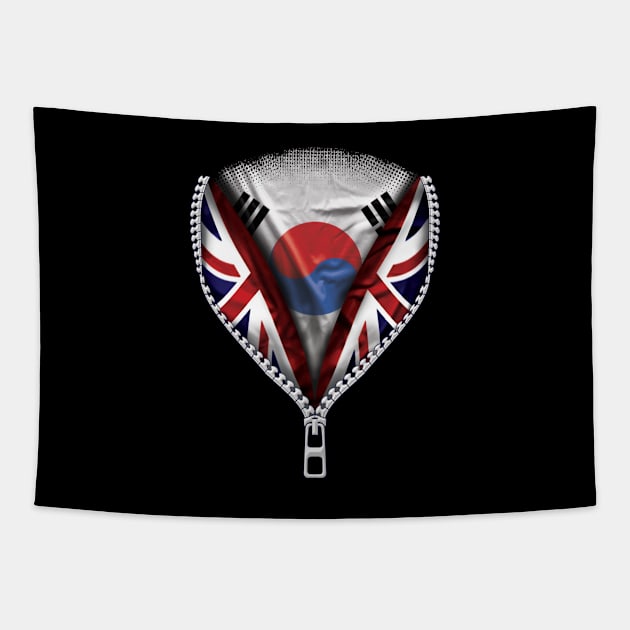 South Korean Flag  South Korea Flag zipped British Flag - Gift for South Korean From South Korea Tapestry by Country Flags