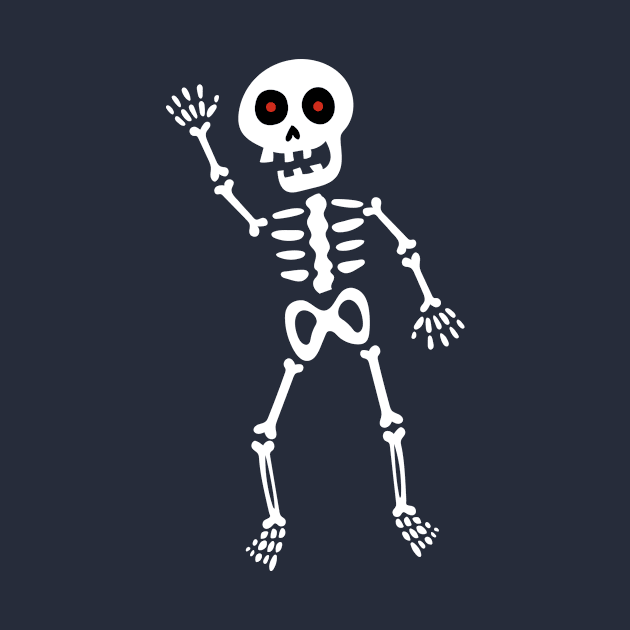 Skeleton saying hello by JoanaJuheLaju1