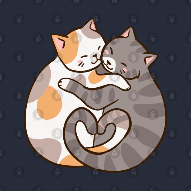 Cute cat hug by Yarafantasyart