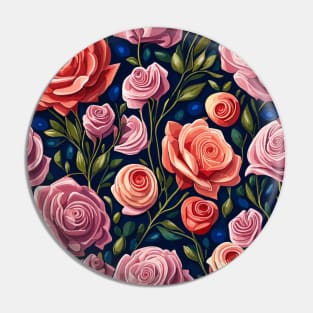 Rose Vintage Art Pin