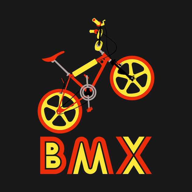 Red & Yellow BMX Burner by Paulychilds