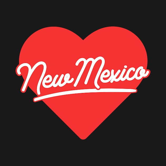 New Mexico On Heart \\ Retro Vintage Design by KianOlsen Art