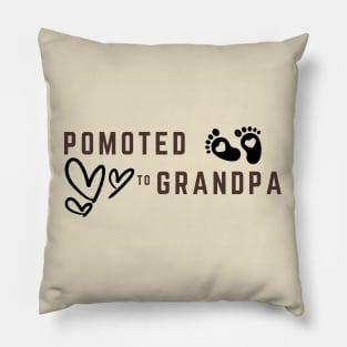 Promoted To Grandpa Pillow