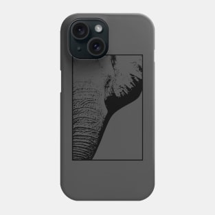 Elephant Close Up Face Phone Case