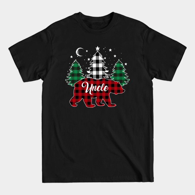 Disover Uncle Bear Buffalo Red Plaid Matching Family Christmas - Bear Family Christmas - T-Shirt