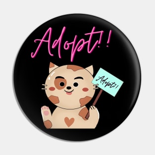 Happy international cat day, adopt! Pin