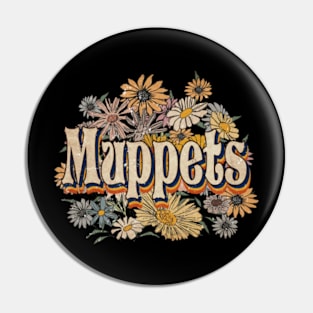 Personalized Flowers Muppets Proud Name Vintage Beautiful Pin