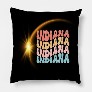 Indiana Total Solar Eclipse Pillow