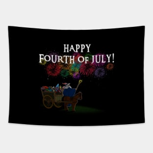 Fantasy 4th Of July Fireworks American Independence Day Tapestry