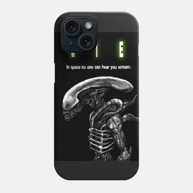 Alien Phone Case by Art Of Lunatik