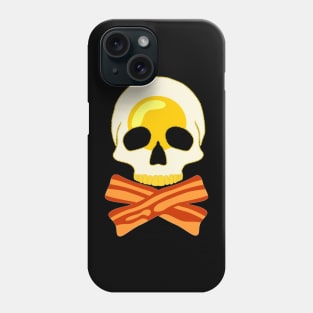 Egg and Bacon Skull Phone Case