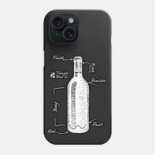 Wine Bottle Anatomy Phone Case