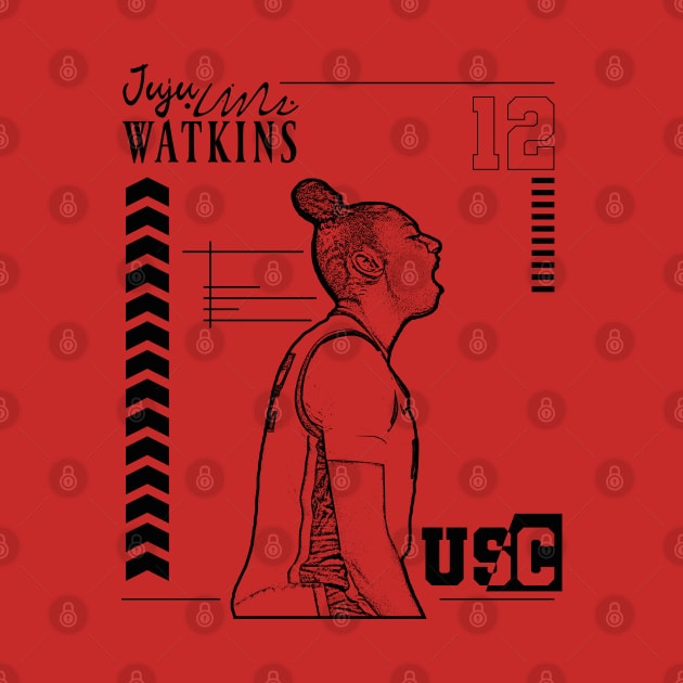 Juju watkins || Usc | Black Retro by Aloenalone