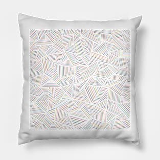 Abstraction Linear Rainbow Pillow