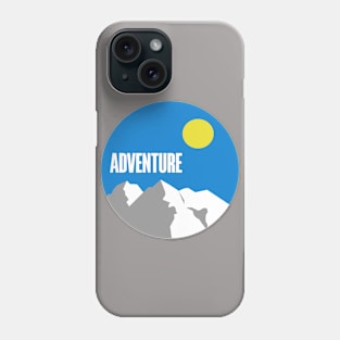 Adventure in the icy mountains Phone Case