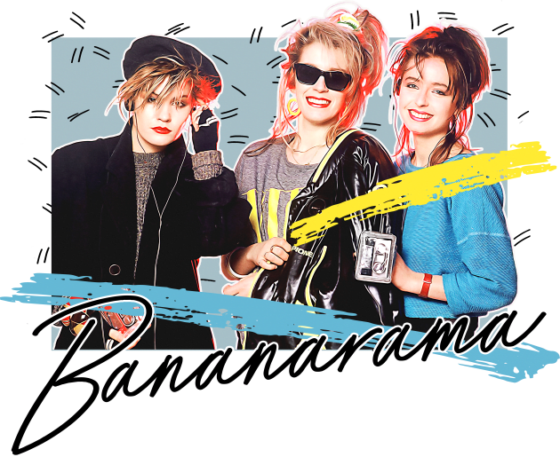 Bananarama - Retro 80s Fan Art Design Kids T-Shirt by DankFutura