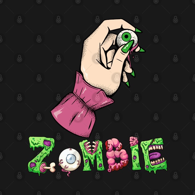 Zombie Hand with eyeball by MZeeDesigns