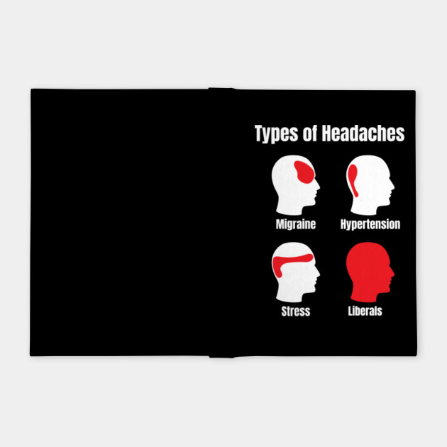 Headache Meme Funny Red Area Liberals Headache Meme Notebook Teepublic