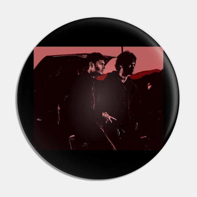 J2 S1 Promo Pink Vintage Pin by kaseysdesigns