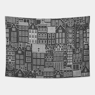 Amsterdam, gray Tapestry