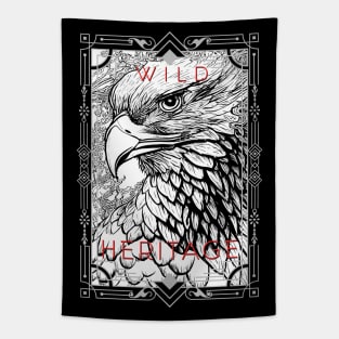 Eagle Bald Eagle Bird Wild Nature Illustration Line Epic Illustration Line Art Tapestry