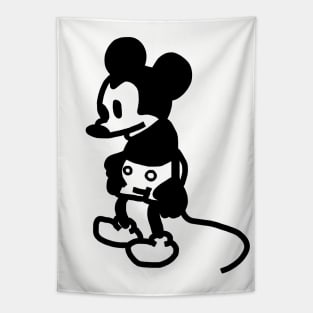 Sad Mouse in Steamboat Willie 1928 Tapestry