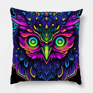 Cosmic Monster Owl Pillow