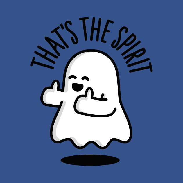 That's the spirit cute ghost thumbs up Halloween by LaundryFactory