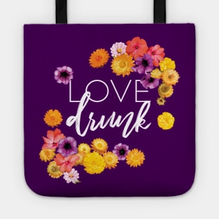 Love Drunk Cute Bride Bachelorette Party Design Tote