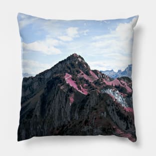 Panorama Swiss Alps / Swiss Artwork Photography Pillow