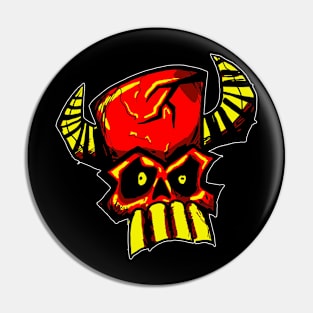 TIKI VOODOO SKULL Pin