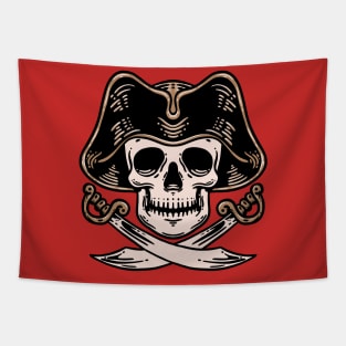 Skull Pirate x Swords Tapestry