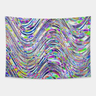 Rainbow wave Tapestry