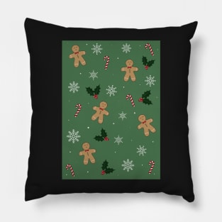 Christmas Green Pattern Pillow