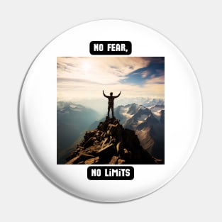 No Fear, No Limits Pin